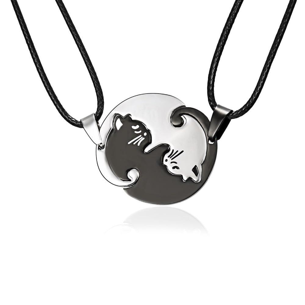 Yin Yang Cat Necklace